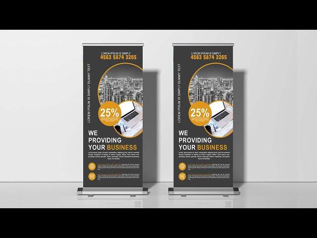 Make a Fantastic Business Roll Up Banner | Photoshop Tutorials