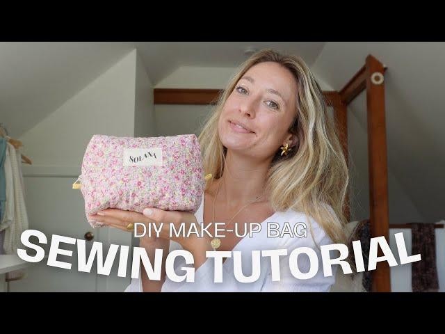 DIY make-up bag sewing tutorial