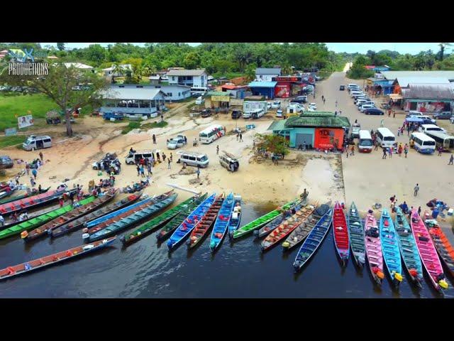 Mix drone footage of Suriname 