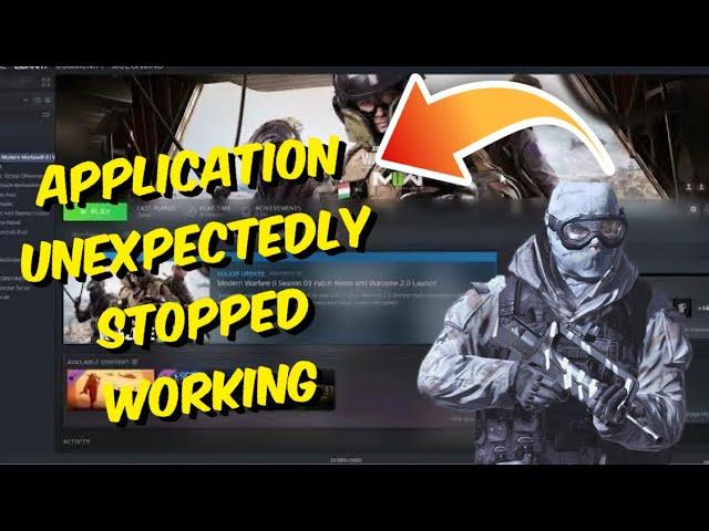 How To Fix Warzone 2 Error “Application Unexpectedly Stopped Working” On PC - Simple Fix!