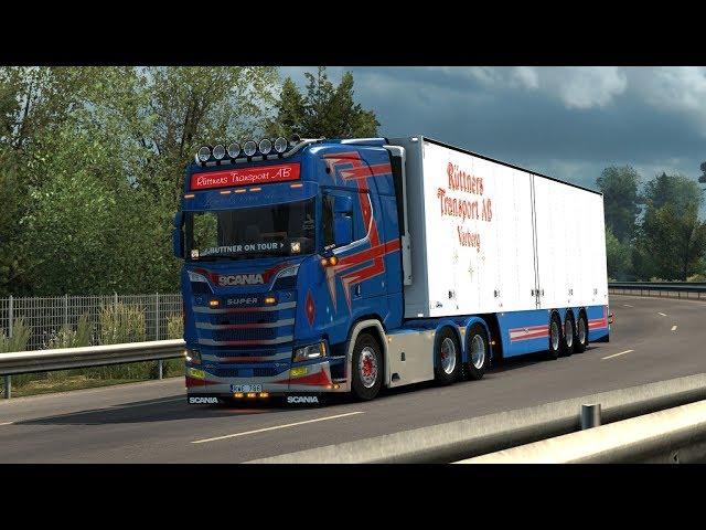 Euro Truck Simulator 2 Scania V8 new gen open pipe sound mod