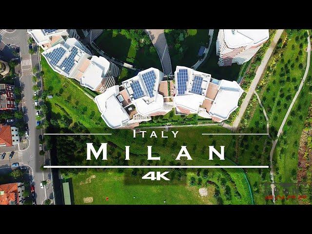 Milan, Italy  - by drone [4K]