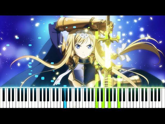 [Sword Art Online: Alicization OP 2] "RESISTER" - ASCA (Synthesia Piano Tutorial)