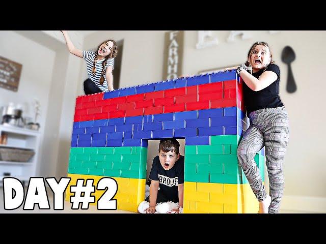 LAST TO LEAVE GIANT LEGO HOUSE WINS $1,000 | JKrew