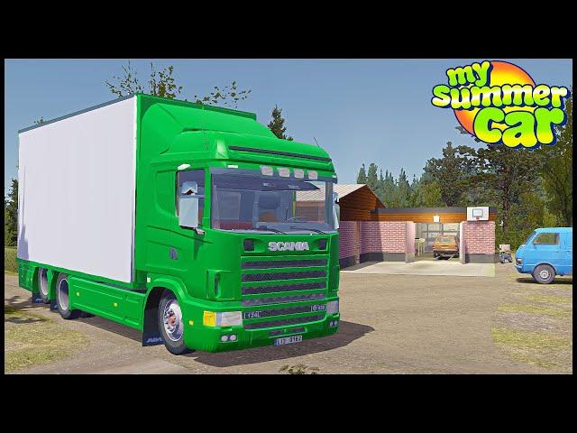 ГРУЗОВИК СКАНИЯ В ДЕРЕВНЕ! Перевозим ГРУЗЫ? - My Summer Car