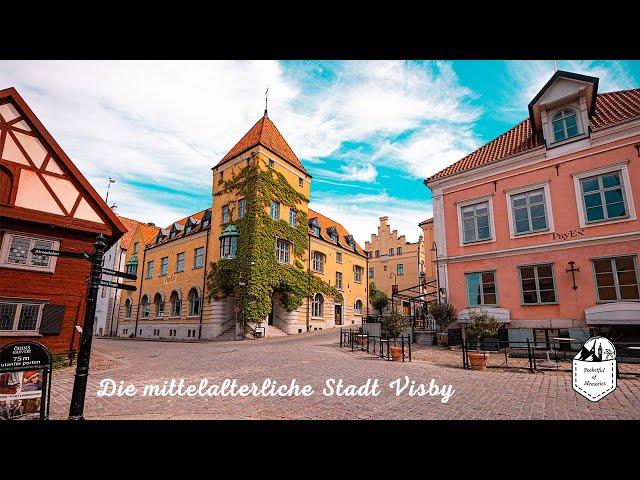 Die mittelalterliche Stadt Visby auf der Insel Gotland in Schweden