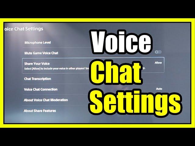 How to Find the Voice Chat Settings on PS5 for Mic (Fast Tutorial)