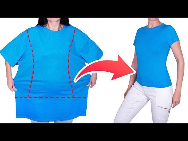 How to downsize a T-shirt to fit you perfectly!