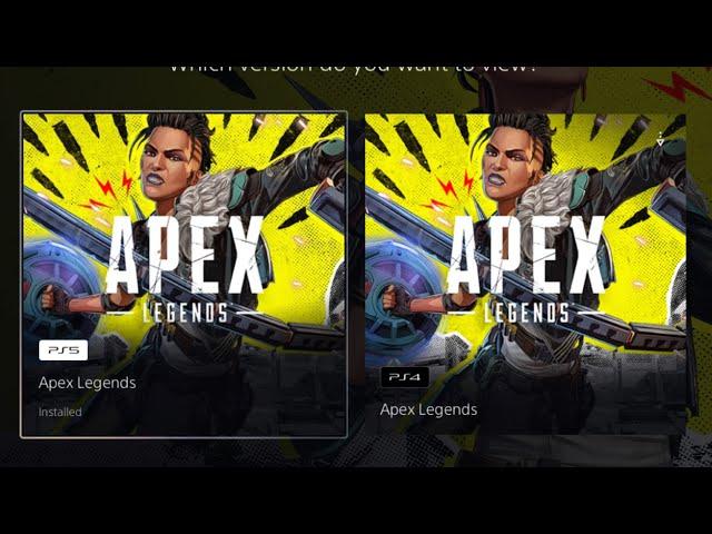 Here's How To Download The Apex Legends PS5 Version.