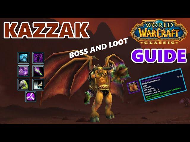 Classic WoW Lord Kazzak Boss And Loot Guide