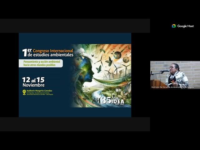 IDEA35años: 1er. I Congreso Internacional de Estudios Ambientales - 15 nov - Jornada de la tarde