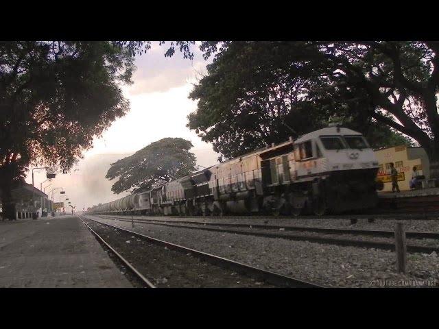 Smoking UBL WDG4 Twins destroys Birur with Loaded tanker rake