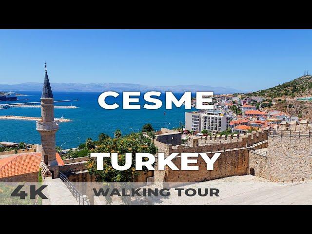 4K Cesme Izmir Turkey - Walking Tour 2022 | Aegean Coast 2022