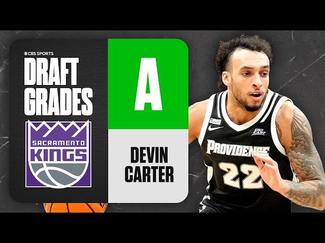 Devin Carter Selected No. 13 Overall By Sacramento Kings I 2024 NBA Draft Grades I CBS Sports