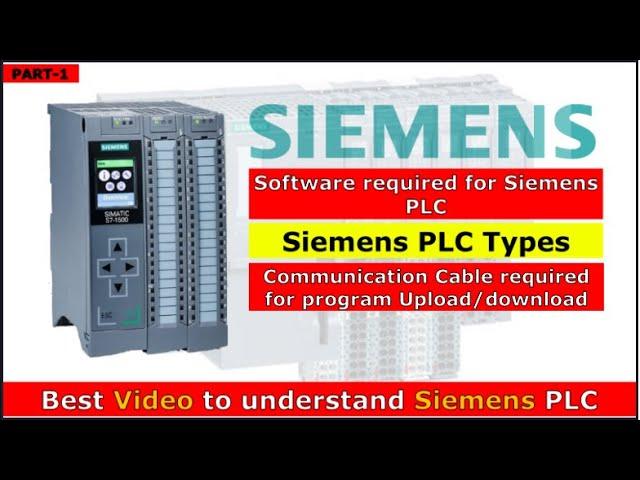 Types of Siemens PLC | Siemens PLC software | Siemens PLC programming Cable | PART- 1