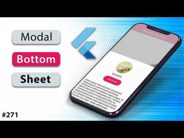 Flutter Tutorial - Draggable Modal Bottom Sheet: Scrollable, Height, Full Screen, Rounded Corners