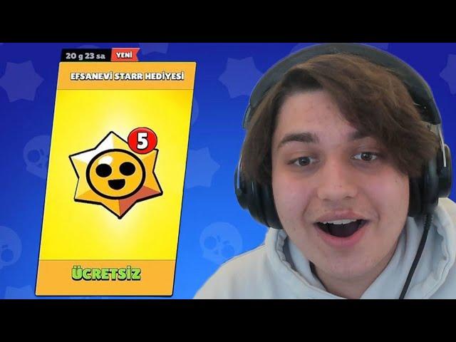 ÜCRETSİZ 5 EFSANEVİ GELİYOR!!  Brawl Stars Canlı Yayın