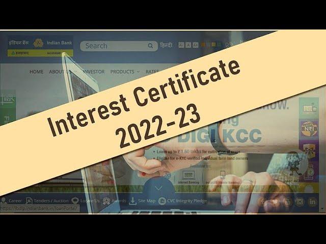 How to download Deposit Interest Certificate 2022-23