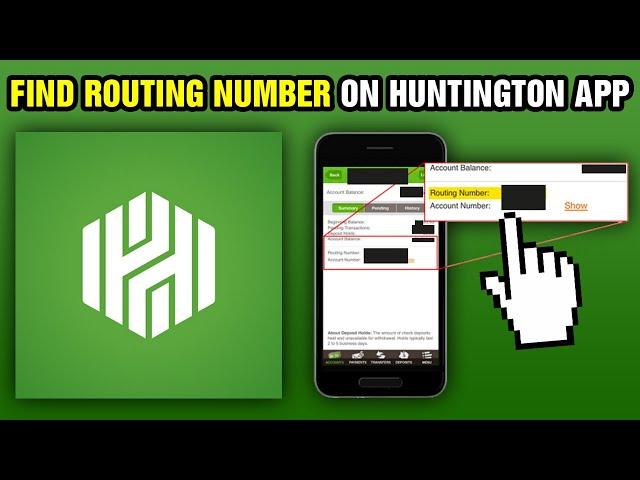 How To Find Routing Number On Huntington App (2024)