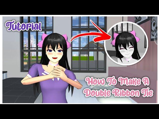 How To Make A Double Ribbon Hair Tie Accessory Tutorial ◉ Sakura School Simulator