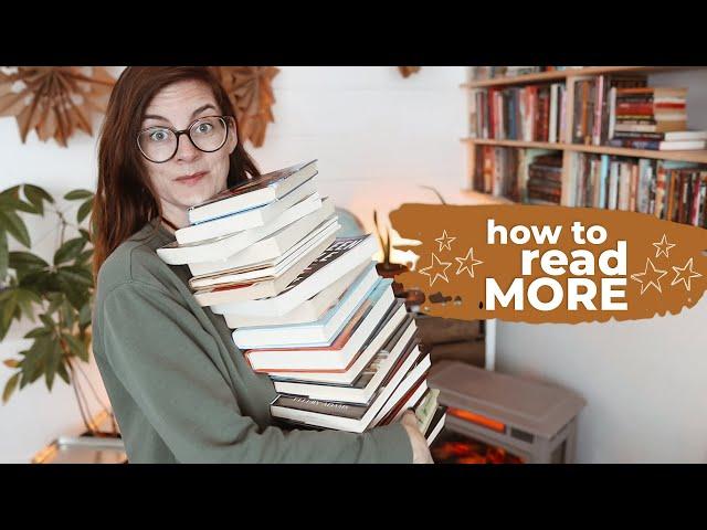 TWENTY tips on how to READ MORE BOOKS  (how I read 200+ books a year)