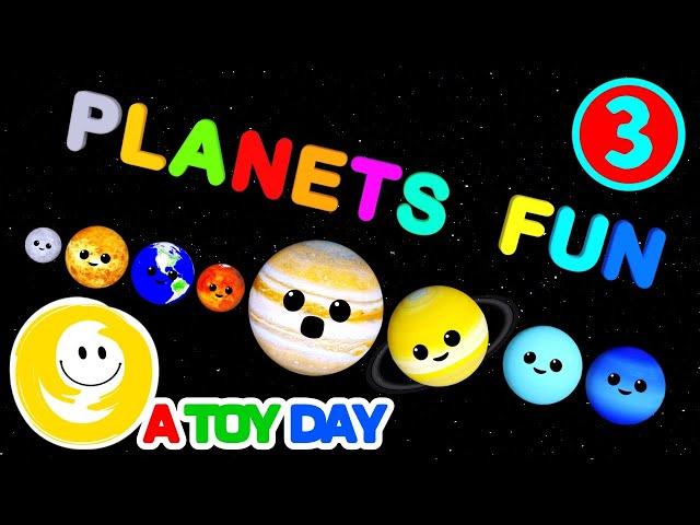 Planets Fun 3 🪐 | Season 3 | Planet kids | Mercury Venus Earth Mars Jupiter Saturn Uranus Neptune