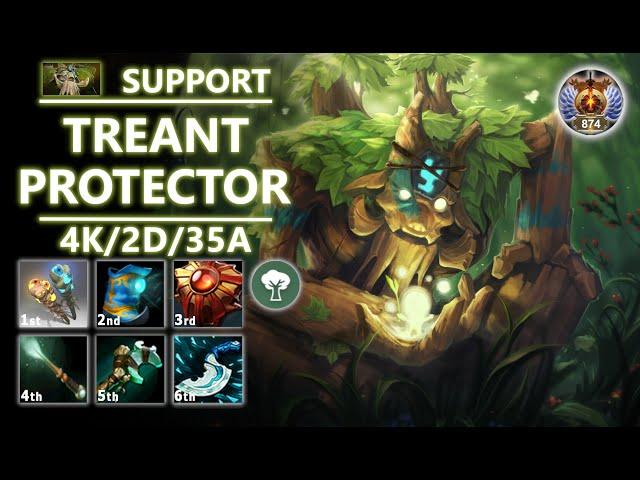 Treant Protector Hard Support | 7.37b | Sapling Facet - Ground Targeted Seed | Pos 5 TP by Gard1ck