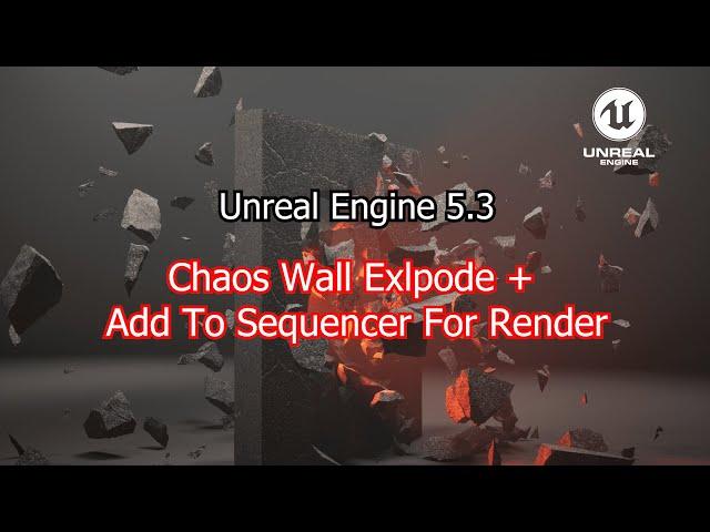 How to use chaos in unreal engine 5.3 and render it in sequencer (Tutorial)