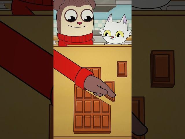 Infinite Chocolate Trick!  LIKE if you want unlimited chocolate too! (Animation meme) #shorts