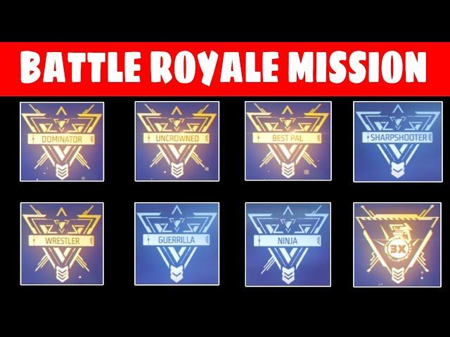 All Battle Royale classic easy achievement mission || Complete achievement mission free fire