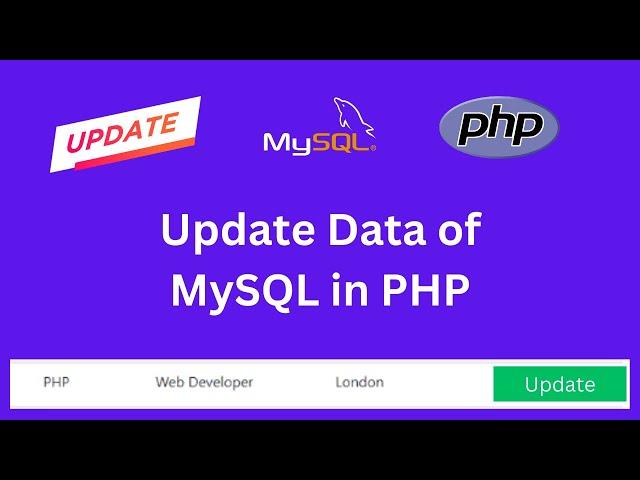 How to Update Record in PHP? | PHP MySQL Update Data