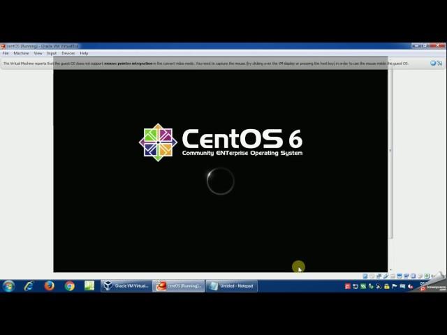 Installation of CentOS6 using virtual machine