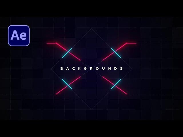 Animated Motion Graphics Background in After Effects - After Effects Tutorial - No Plugins