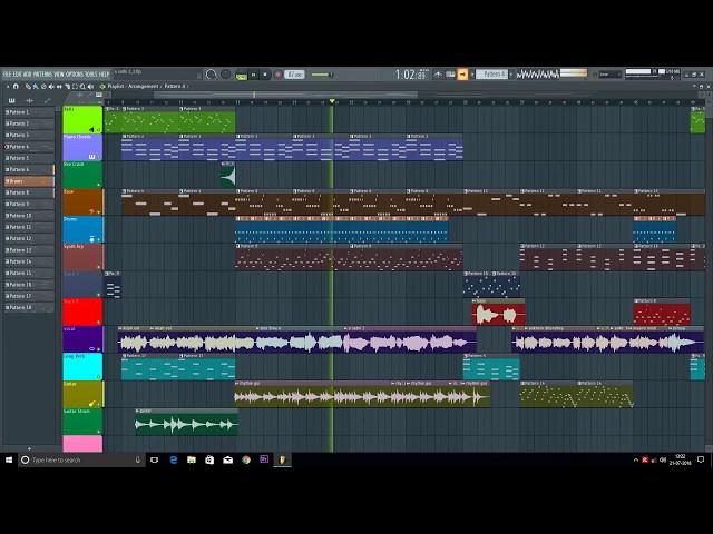 VIAMS - O Saathi | Baaghi 2 | The Bollywood Unplugged | FL Studio 20 Project View |