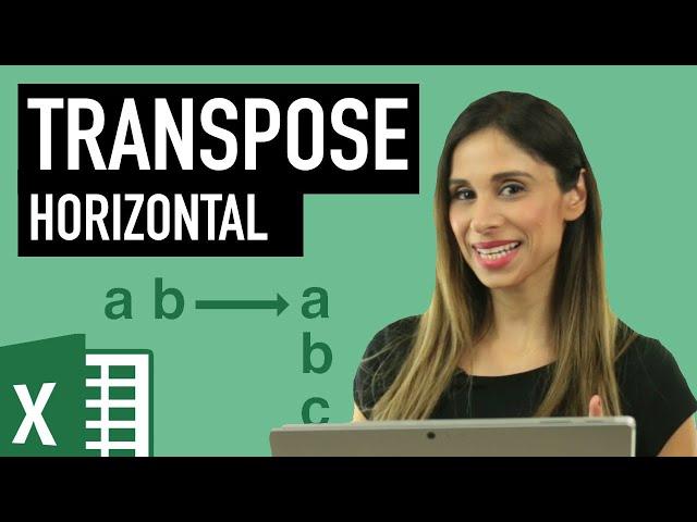 How to Change HORIZONTAL Data to VERTICAL in Excel (NO Transpose Function needed)