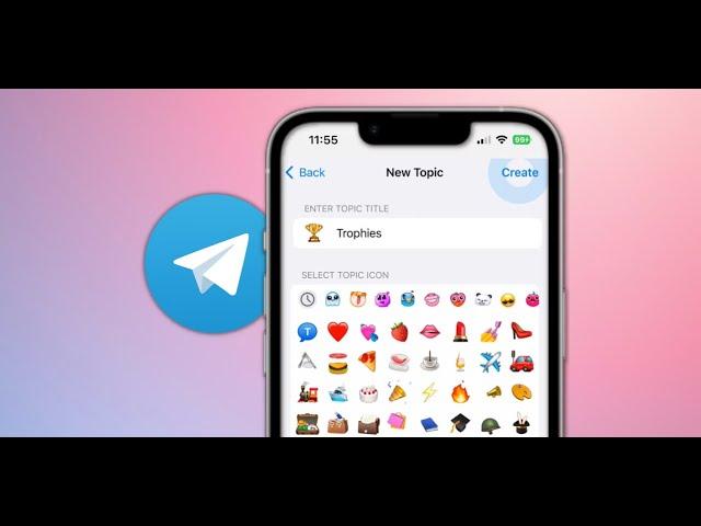 How to Create topic within Telegram Group