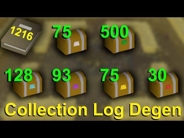 I Did 100+ Hours of Clues... and Was Rewarded ~ Ironman Collection Log Degen E62