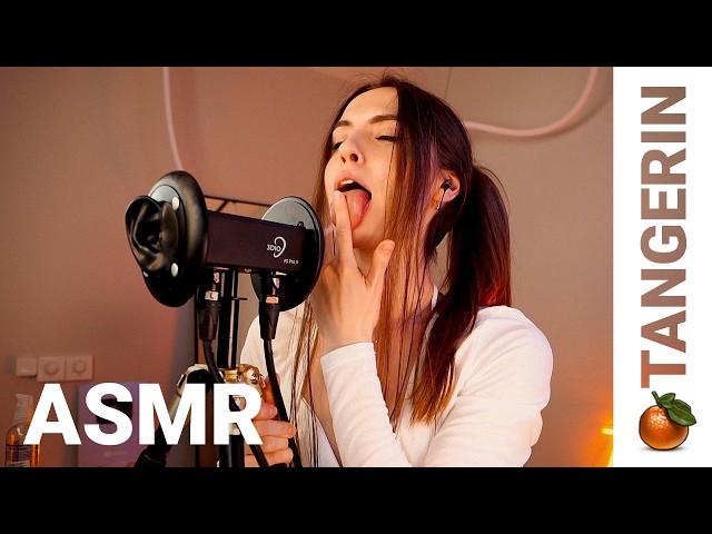 ASMR Spit Painting & Mouth Sounds | Tangerin