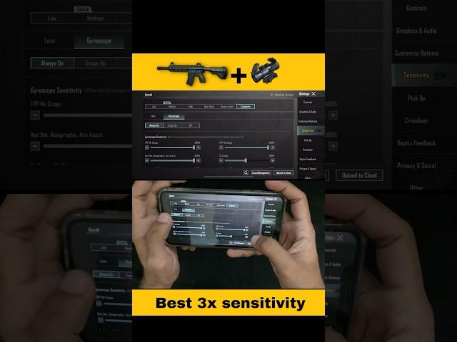 3x Zero Recoil sensitivity | 3x no Recoil Spray | 3x Zero Recoil Sensitivity with Gyroscope