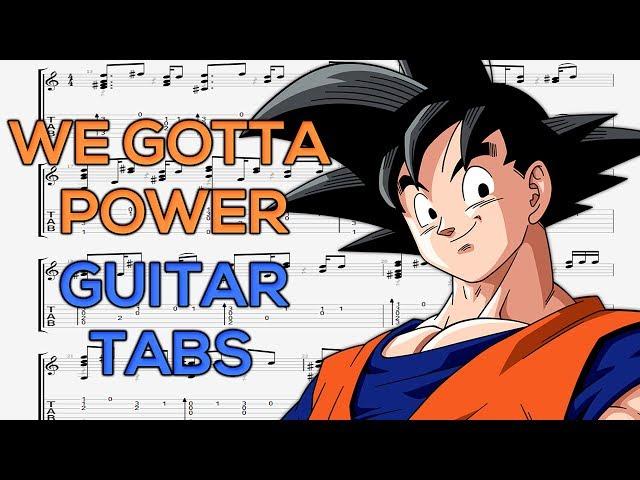 Dragon Ball Z - We Gotta Power (Opening) Guitar Tutorial | Guitar Lesson + TABS