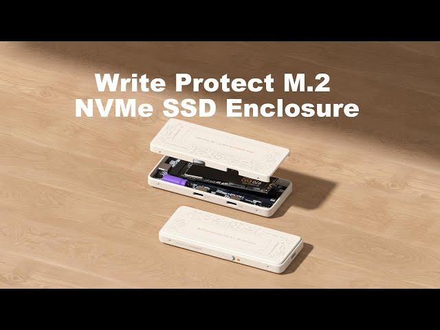 Hagibis M.2 NVMe SSD Enclosure Write Protect USB-C Hard Drive Enclosure With 100W PD