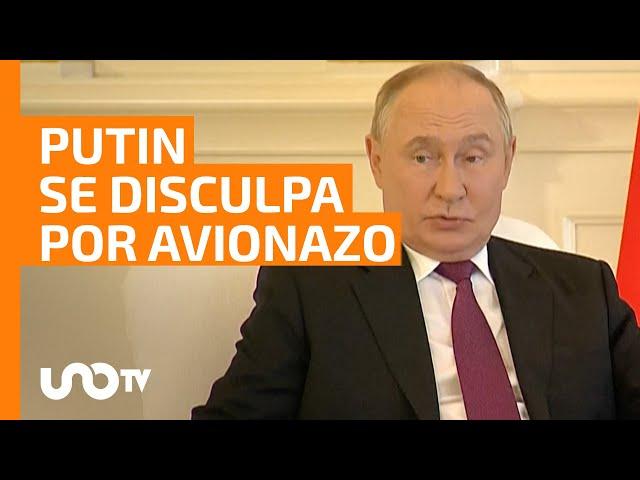 Putin se disculpa por accidente de avión que dejó 38 muertos en Azerbaiyán