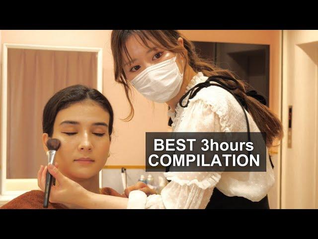 ASMR Make up THREE HOURS COMPILATION that YOU need today! (Soft spoken)