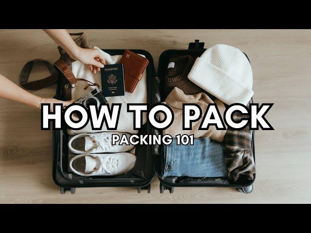 How to Pack a Suitcase for Travel & STOP Overpacking | PACKING 101 from a travel content creator