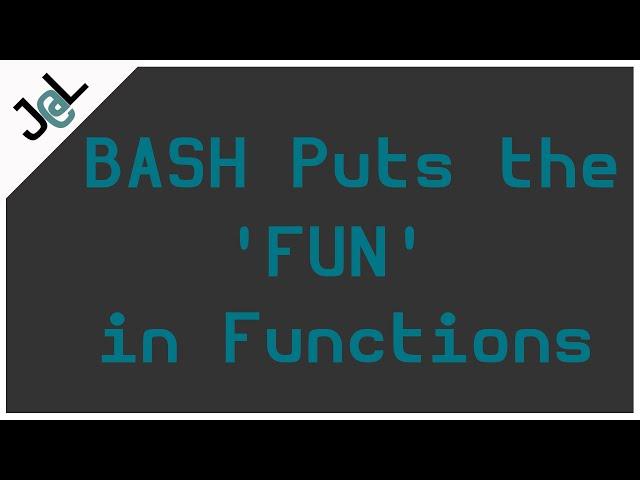 Nothing cooler than BASH functions. ( Sorry I'm such a nerd )