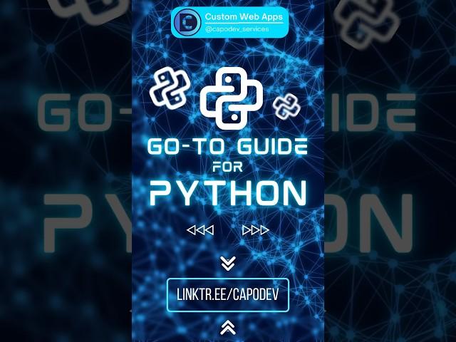 Python roadmap for programmers & web app developers.  Get an app built for you using LINK IN BIO