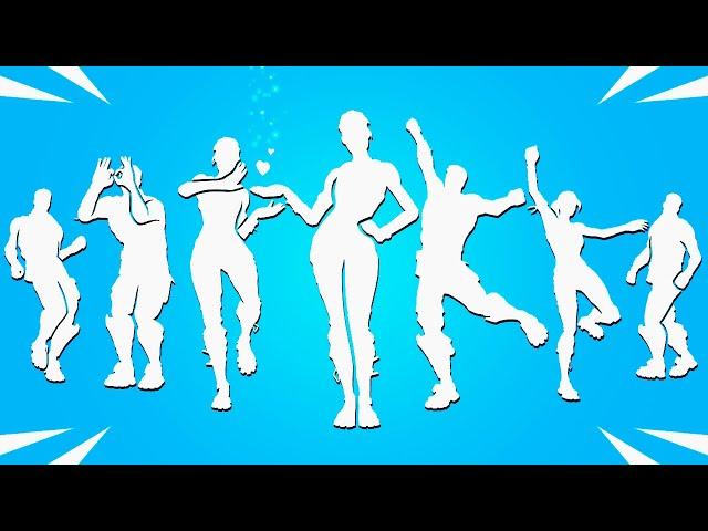 All Fortnite Icon Series Dances & Emotes! (Build Up - Bella Poarch TikTok, Socks, Wake Up, My World)