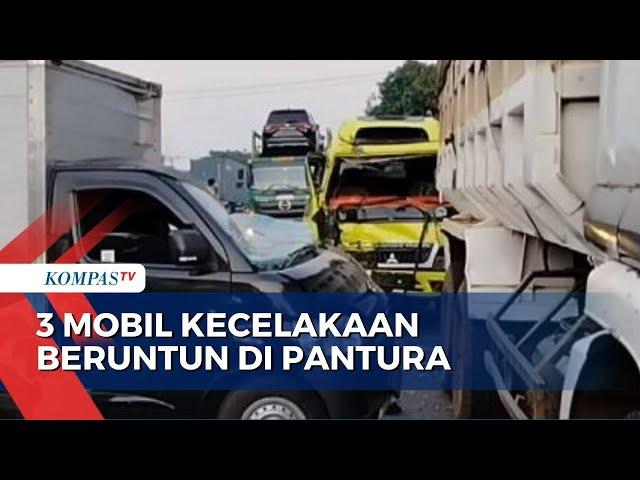 3 Mobil Alami Kecelakaan Beruntun di Pantura Subang Jawa Barat