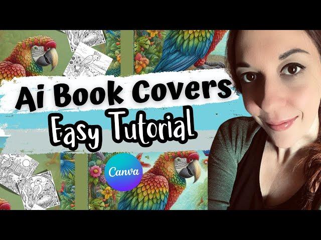 HOW TO CREATE A BOOK COVER USING AI - Easy Canva Tutorial