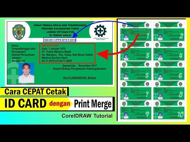 Cara Cetak ID Card Dengan CEPAT di Coreldraw - Tutorial Coreldraw